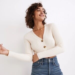Madewell Brenville Crop Cardigan Sweater